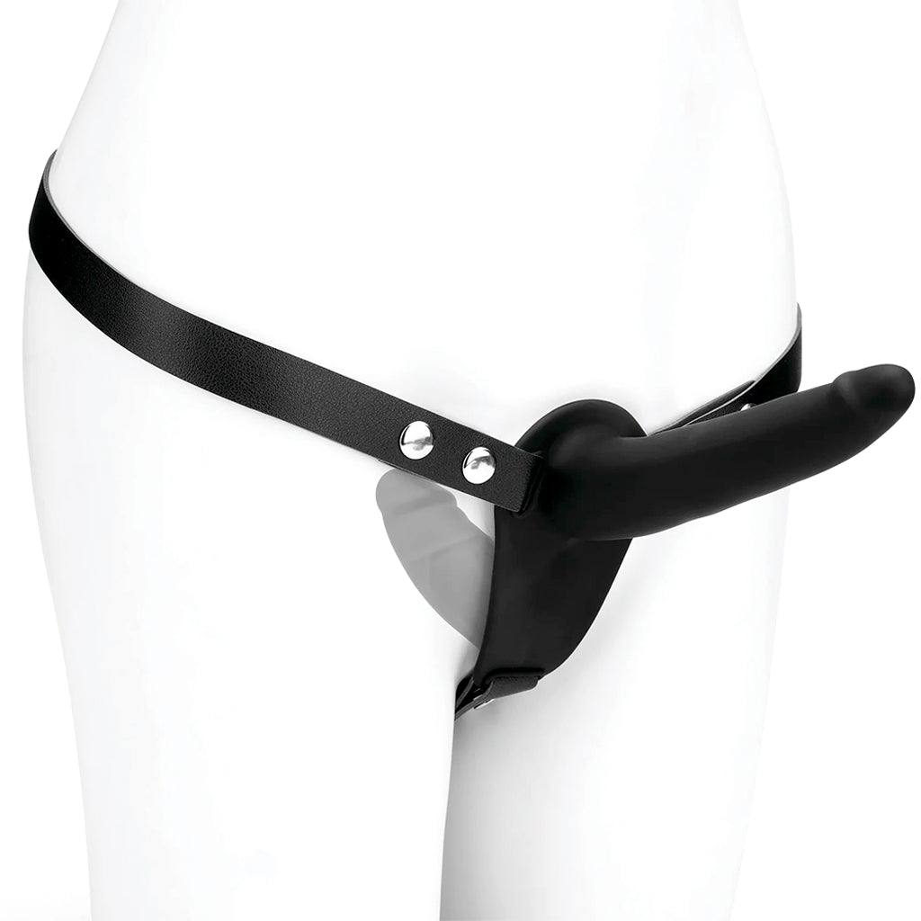 Lux Fetish Silicone Strap-On with Double Dildo Dildo Sex Toys > Strap-On and Harnesses - Tophatter Daily Deals