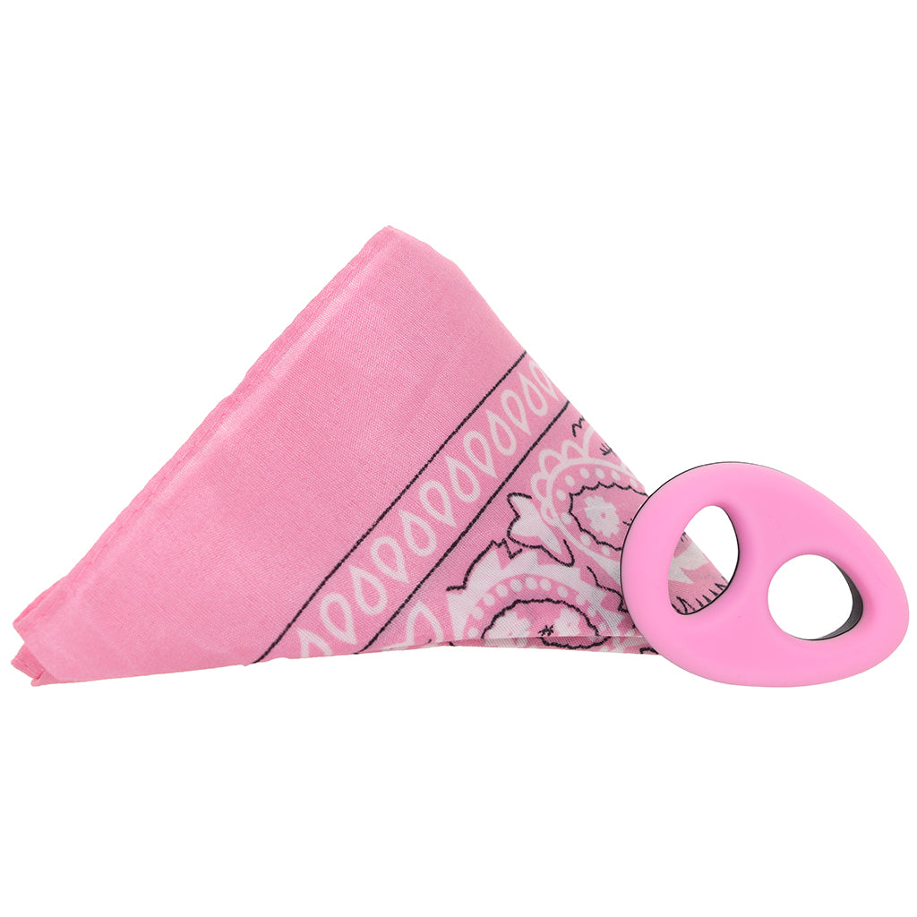 Rock Solid The Code C-Ring and Bandana Set in Pink Cock Rings - Tophatter Daily Deals