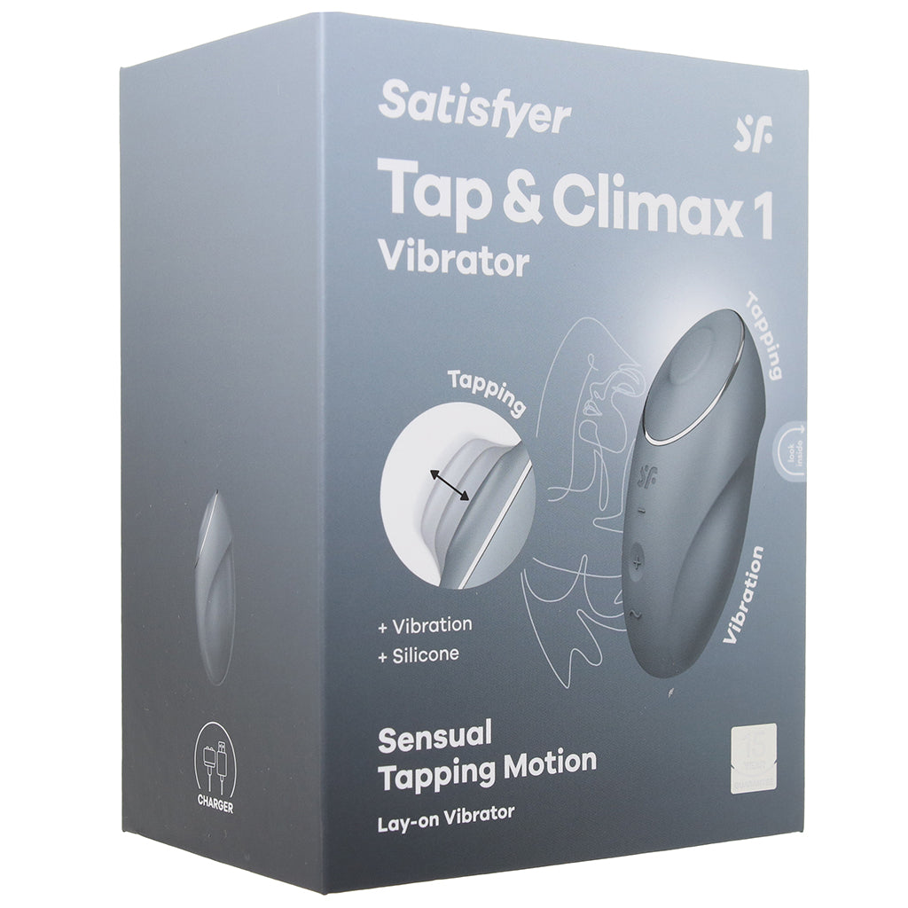 Satisfyer Tap & Climax 1 Tapping Vibe in Grey Vibrators > Clitoral Stimulators - Tophatter Daily Deals