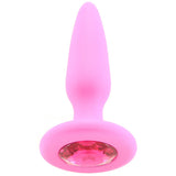 Glams Mini Pink Gem Silicone Butt Plug - Tophatter's Adult Products Anal Sex Toys > Butt Plugs - Tophatter Daily Deals