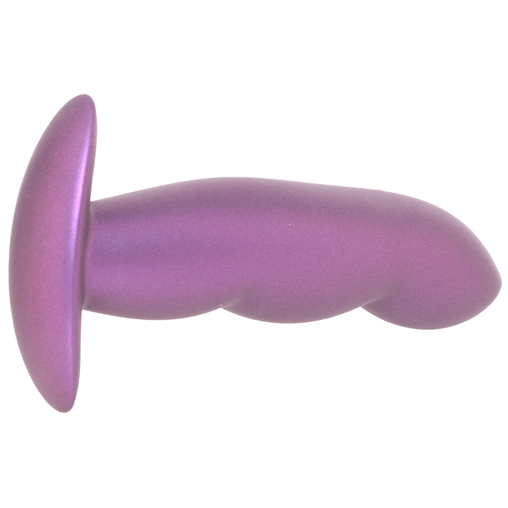 Ouch! Smooth Silicone Finger Butt Plug in Metallic Purple - Tophatter's Adult Sex Toys Online Anal Sex Toys > Butt Plugs - Tophatter Daily Deals