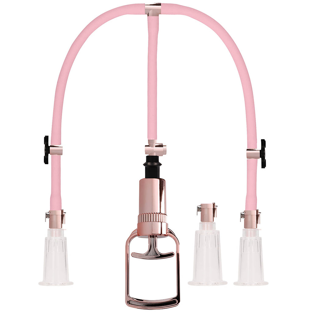 Pumped Rose Gold Clitoral & Nipple Pump Set in Medium Bondage and Fetish > Nipple Stimulators & Clamps - Tophatter Daily Deals