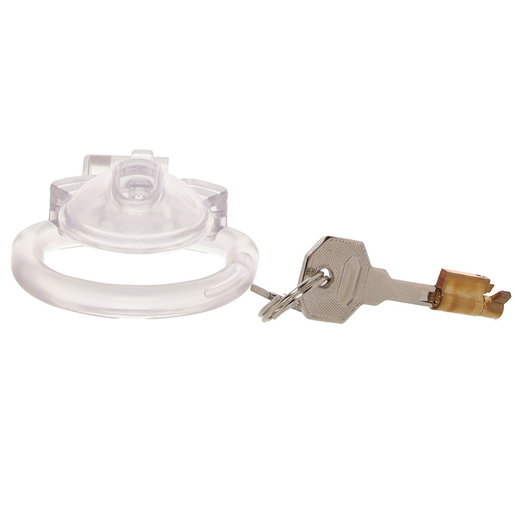 Blueline Acrylic See Thru Mini Cock Micro Chastity Cage Bondage and Fetish > Cock and Ball Devices - Tophatter Daily Deals