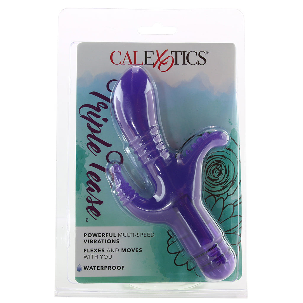 Triple Tease Vibe in Purple Vibrators > Double Penetration - Tophatter Daily Deals