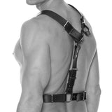 Ouch! Twisted Bit Bonded Leather Harness Bondage and Fetish > Tools & Accessories - Tophatter Daily Deals