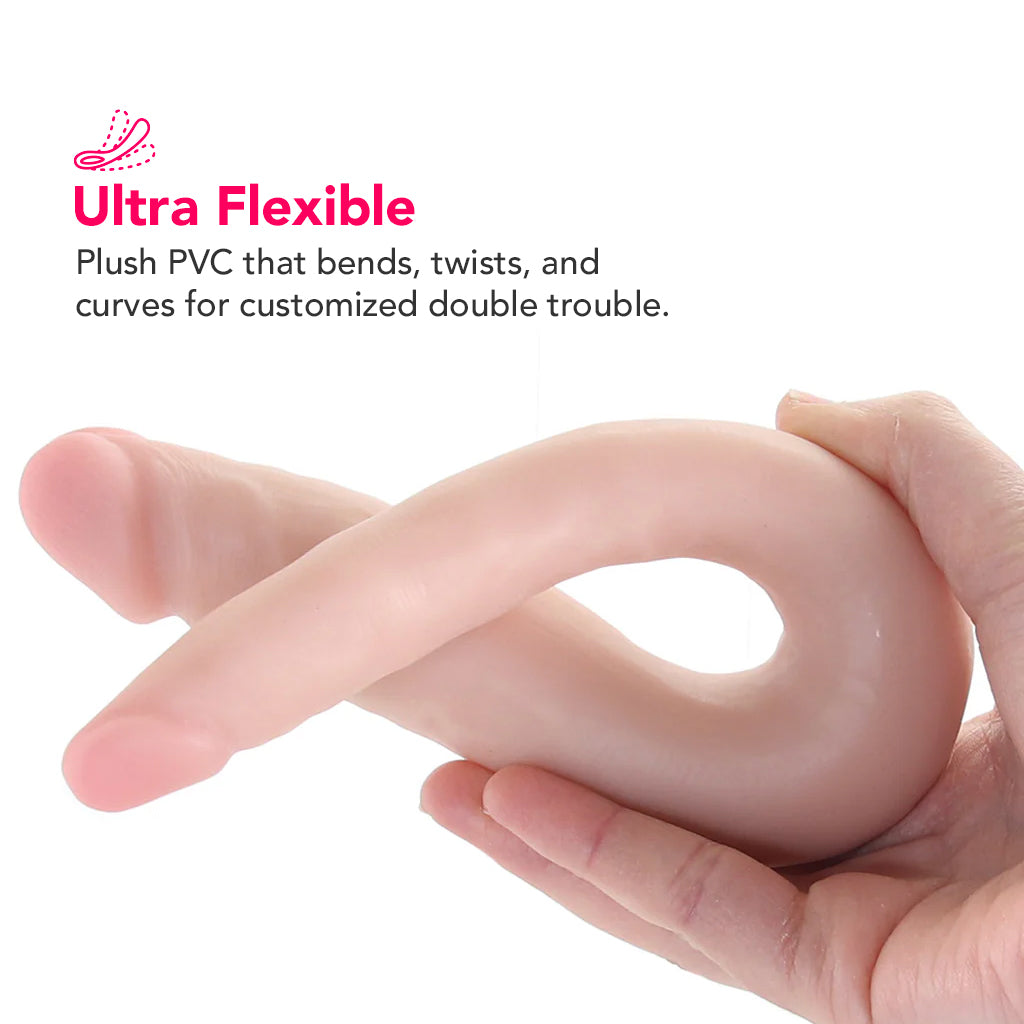 Dr. Skin Mini 12 Inch Double Dildo in Vanilla Dildo Sex Toys > Double Ended Dildos - Tophatter Daily Deals