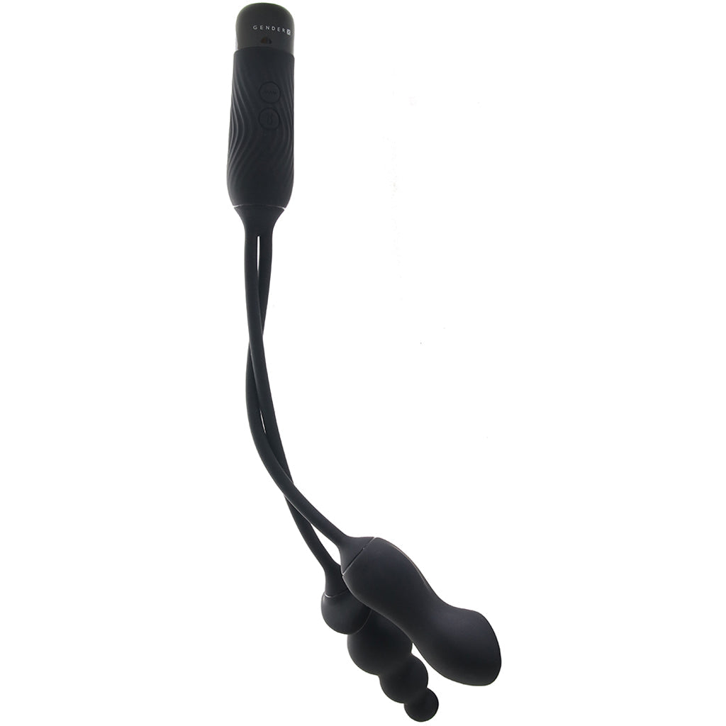 Gender X Double My Pleasure Egg and Plug Vibe Vibrators > Bullet and Egg Vibrators - Tophatter Daily Deals
