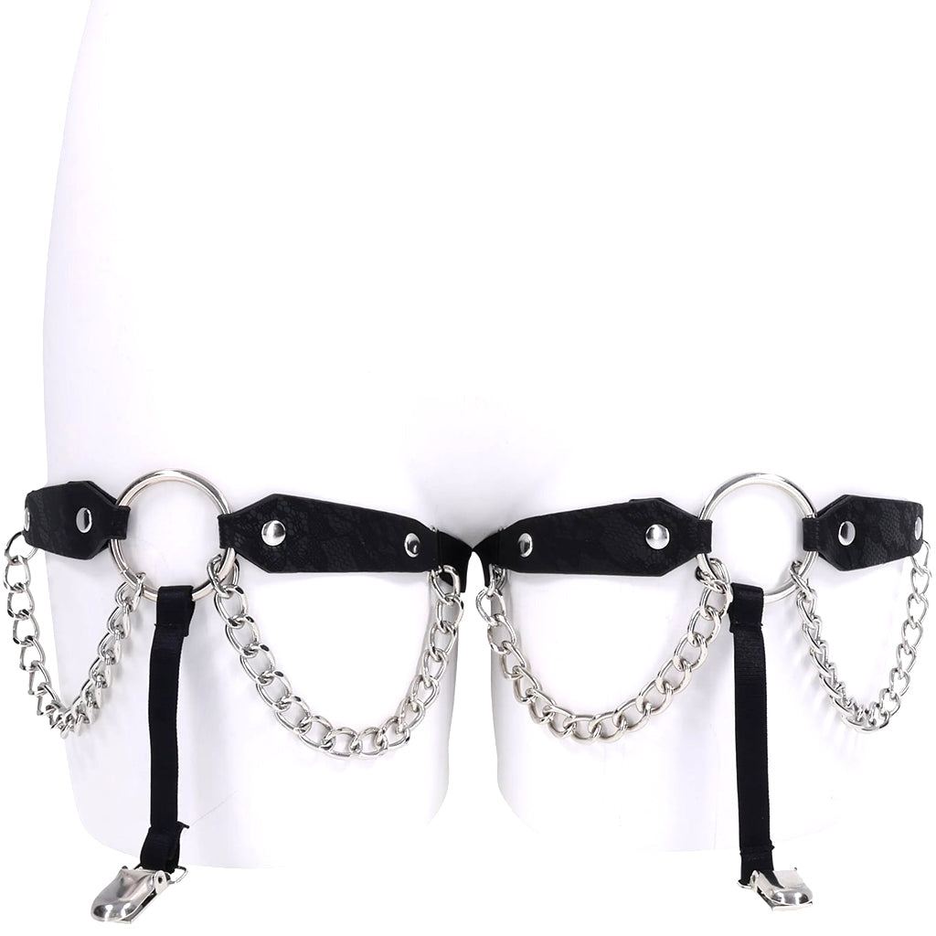Sex & Mischief Chain Lace Garters Bondage and Fetish > Tools & Accessories - Tophatter Daily Deals