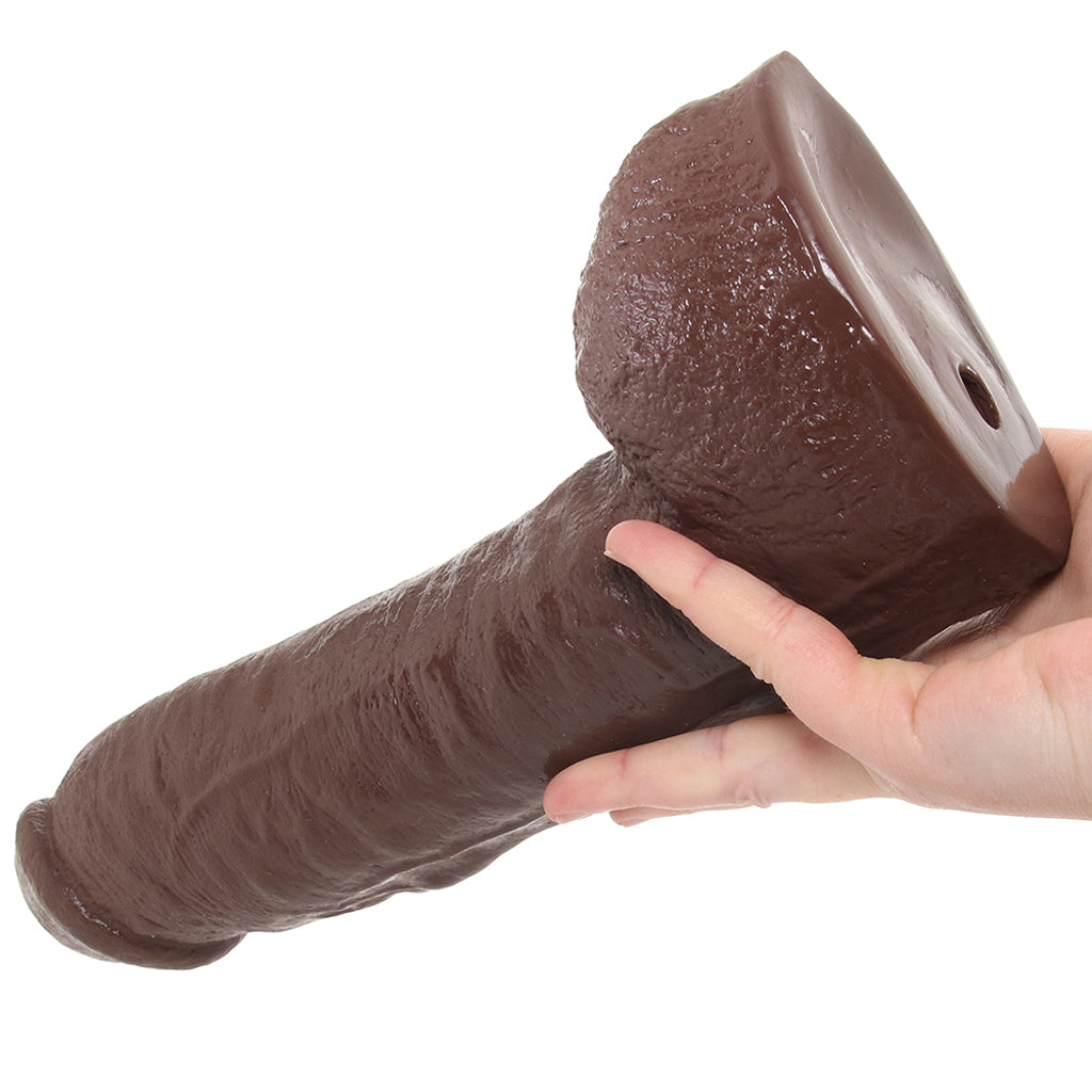 Hung 12.5 Inch Vac-U-Lock Dildo in Brown Dildo Sex Toys > Realistic Dildos - Tophatter Daily Deals