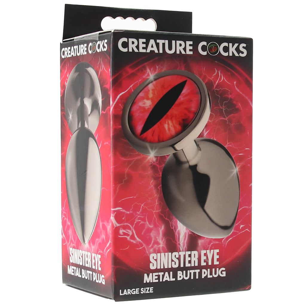 Creature Cocks Sinister Eye Metal Butt Plug in Large - Tophatter's Adult Sex Toys Online Anal Sex Toys > Butt Plugs - Tophatter Daily Deals