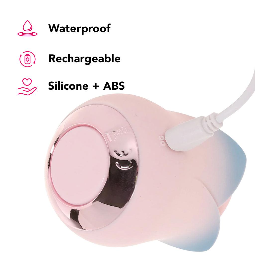 Blush Kissing Rose Vibe Vibrators > Clitoral Stimulators - Tophatter Daily Deals