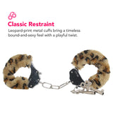 Temptasia Beginner Fuzzy Cuffs in Leopard Bondage and Fetish > Wrist and Ankle Cuffs - Tophatter Daily Deals