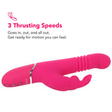 PinkCherry Thrusting Rabbit Vibe in Pink Vibrators > Rabbit Vibrators - Tophatter Daily Deals