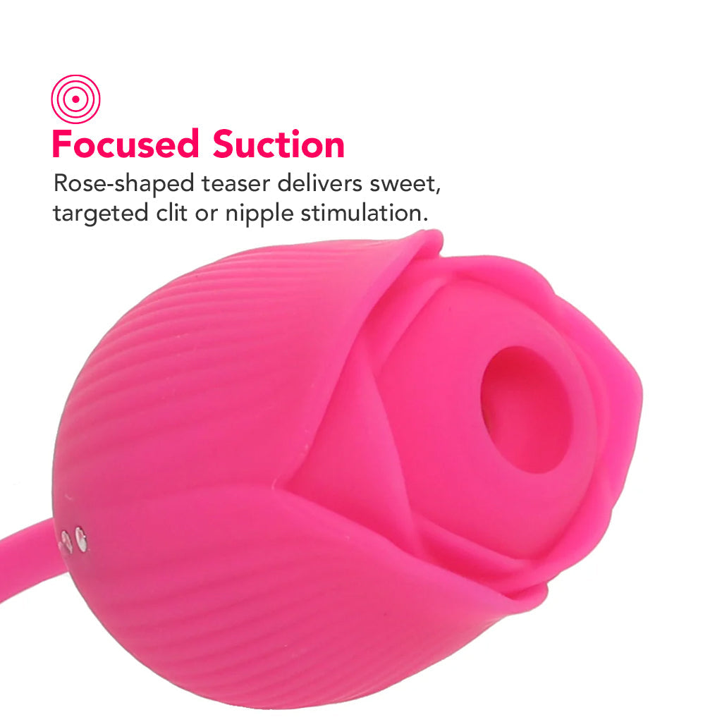 Pink Pussycat Thrusting Rose Vibe Vibrators > Clitoral Stimulators - Tophatter Daily Deals