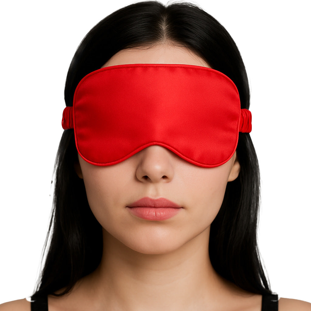 Ouch! Satin Blindfold in Red Bondage and Fetish > Pleasure Masks and Dress Up Play - Tophatter Daily Deals