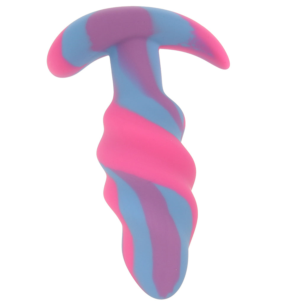 Creature Cocks Unicorn Swirl Silicone Butt Plug in Small Anal Sex Toys > Butt Plugs - Tophatter Daily Deals