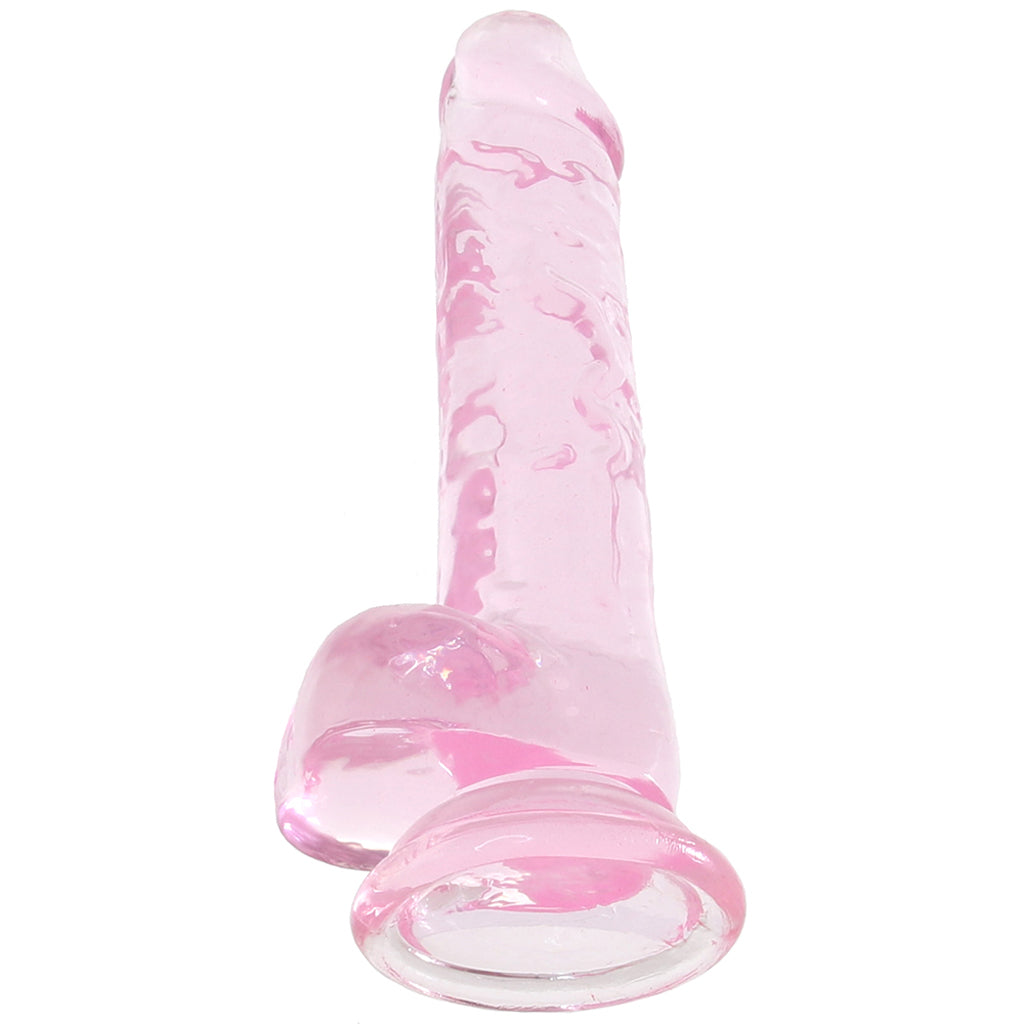 Naturally Yours 7 Inch Crystalline Dildo in Rose - Tophatter's Adult Products Dildo Sex Toys > Realistic Dildos - Tophatter Daily Deals