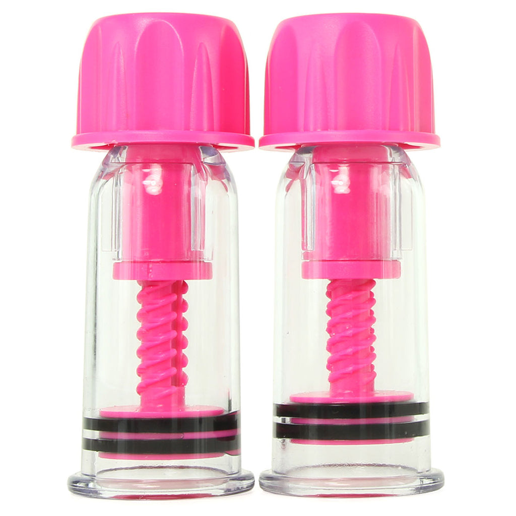 nipple play Vacuum Twist Suckers in Pink Bondage and Fetish > Nipple Stimulators & Clamps - Tophatter Daily Deals