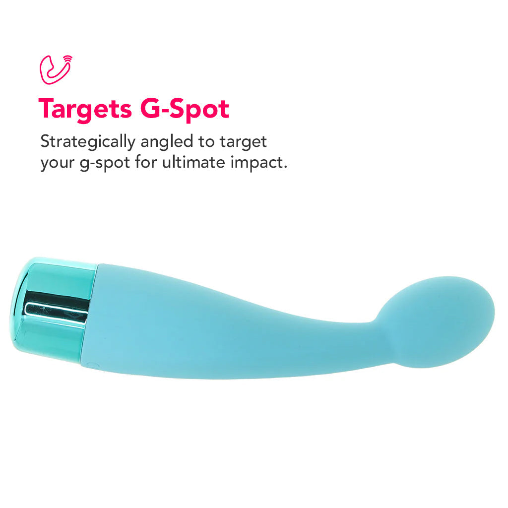 Eden Silicone Tulip Vibe in Teal Vibrators > G-Spot Vibrators - Tophatter Daily Deals