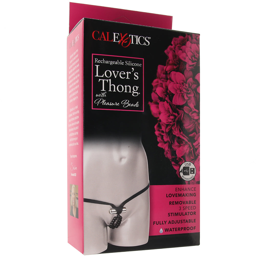 Lover's Cheeky Thong with Stroker Beads - Tophatter's Vibrator Deals Online Vibrators > Wearable & Panty Vibrators - Tophatter Daily Deals