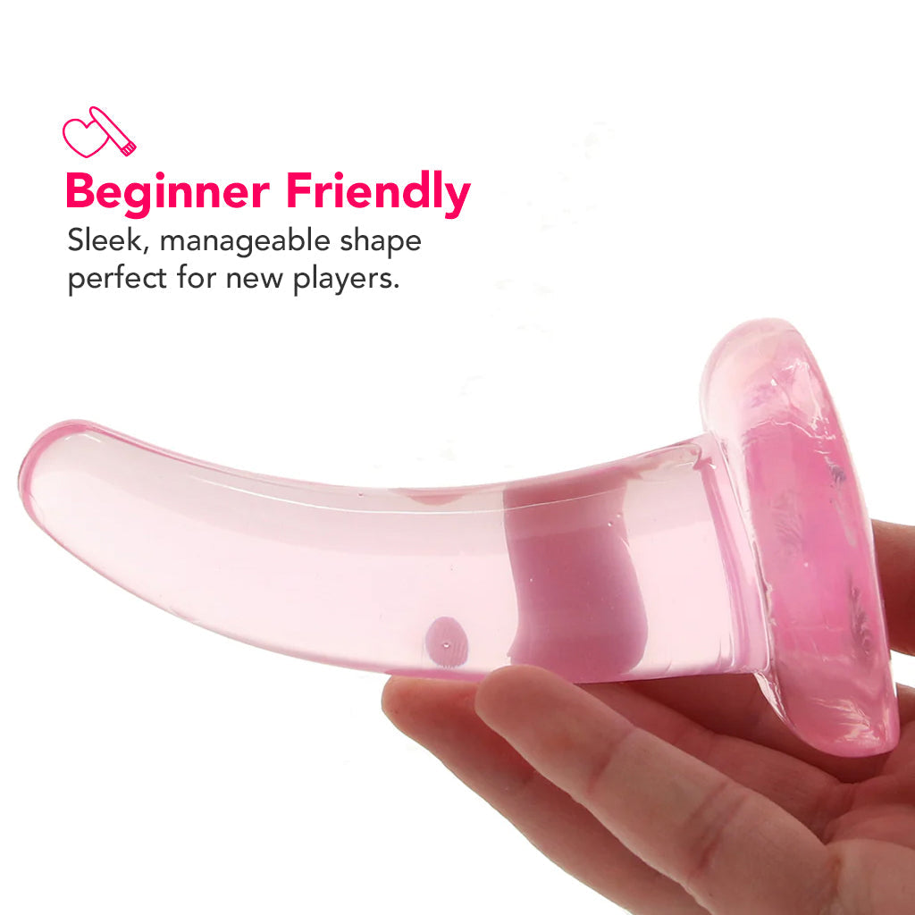 RealRock 5 Inch Slim Dildo in Pink Dildo Sex Toys > Anal Dildos - Tophatter Daily Deals