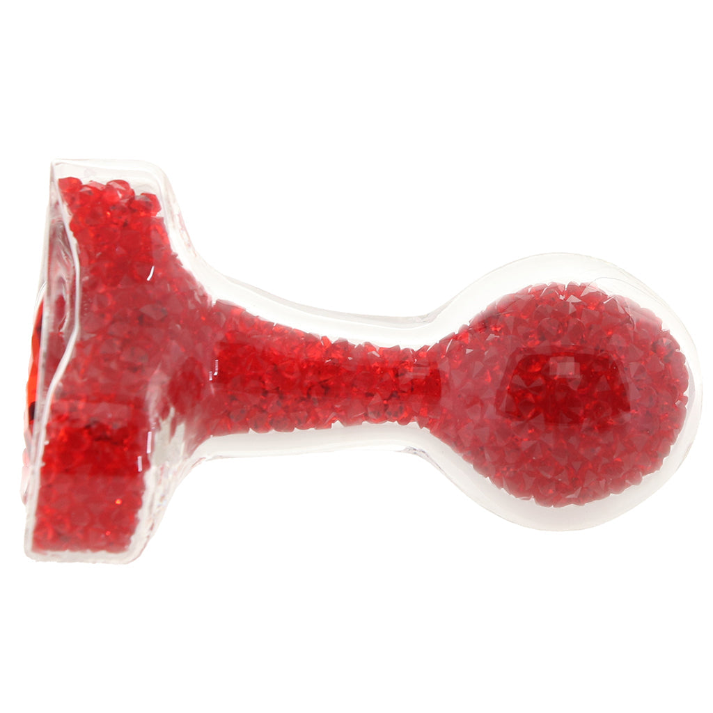 Oh My Gem Lustre Glass Butt Plug in Red - Tophatter's Adult Sex Toys Online Anal Sex Toys > Butt Plugs - Tophatter Daily Deals