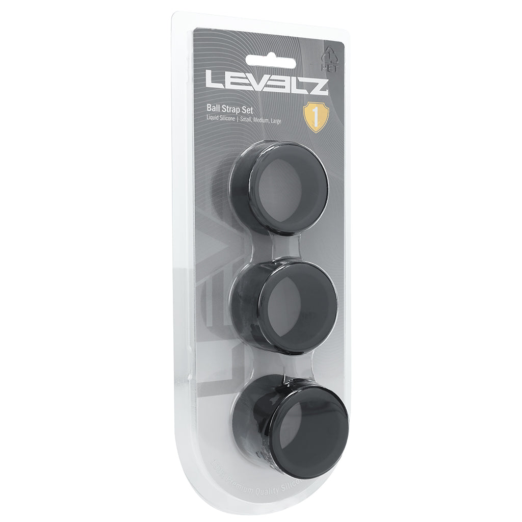 LEVELZ 3 Piece Silicone Ball Strap Set Cock Rings - Tophatter Daily Deals