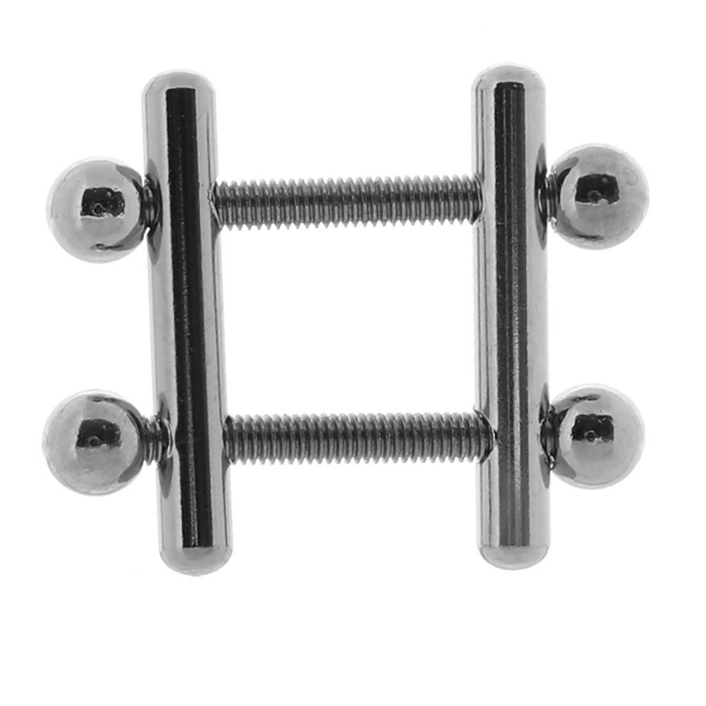 Nipple Grips Crossbar Nipple Vices in Silver Bondage and Fetish > Nipple Stimulators & Clamps - Tophatter Daily Deals