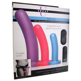 Strap U Triple Peg Vibrating Silicone Dildo Set - Tophatter's Adult Products Dildo Sex Toys > Pegging Dildos - Tophatter Daily Deals