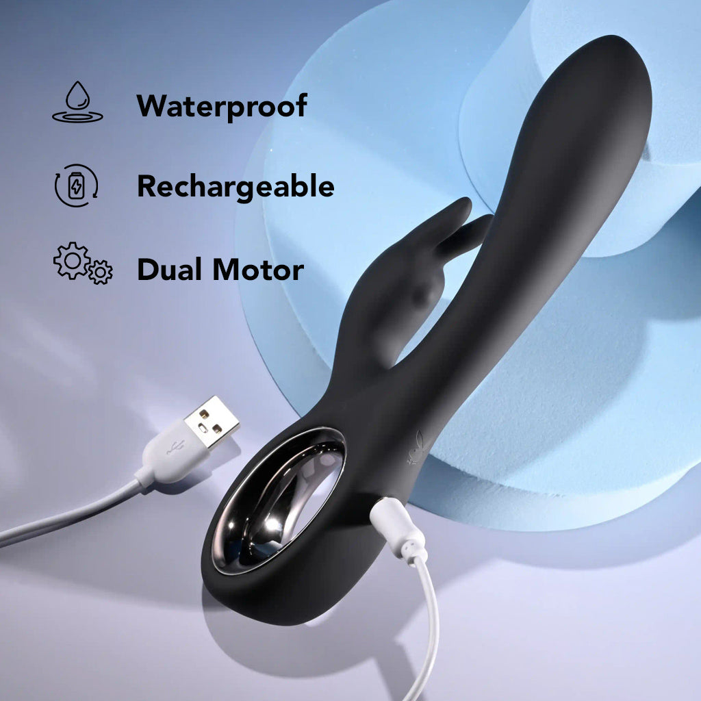 Playboy Late Night Bunny Rabbit Vibe Vibrators > Rabbit Vibrators - Tophatter Daily Deals