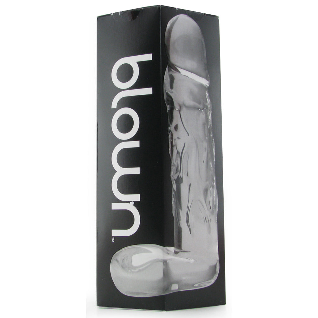 Blown Large Realistic Glass Dildo in Clear - Tophatter's Adult Products Dildo Sex Toys > Pyrex Glass Dildos - Tophatter Daily Deals