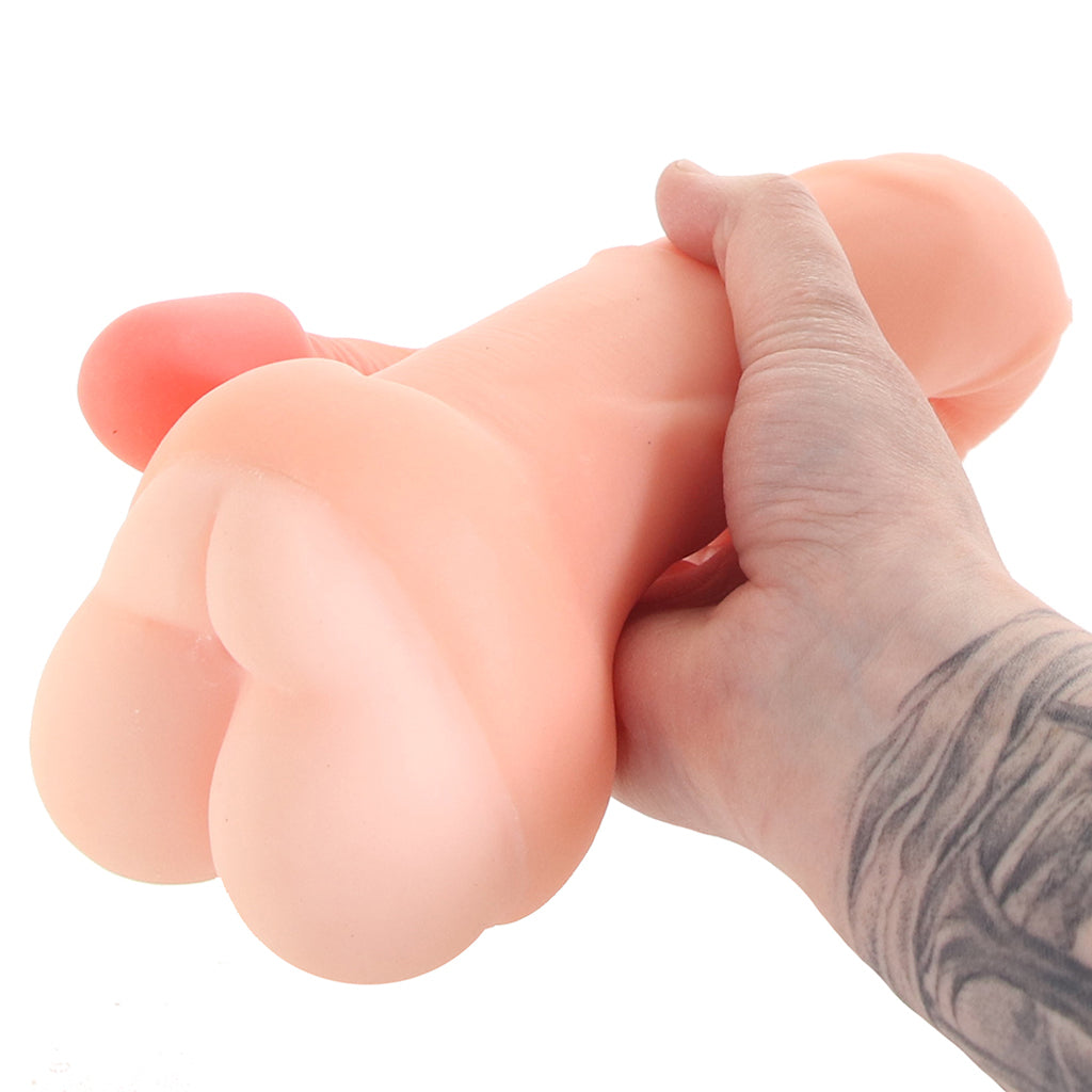 Real Cocks 14 Inch Masturbator and Dildo in White Dildo Sex Toys > Realistic Dildos - Tophatter Daily Deals