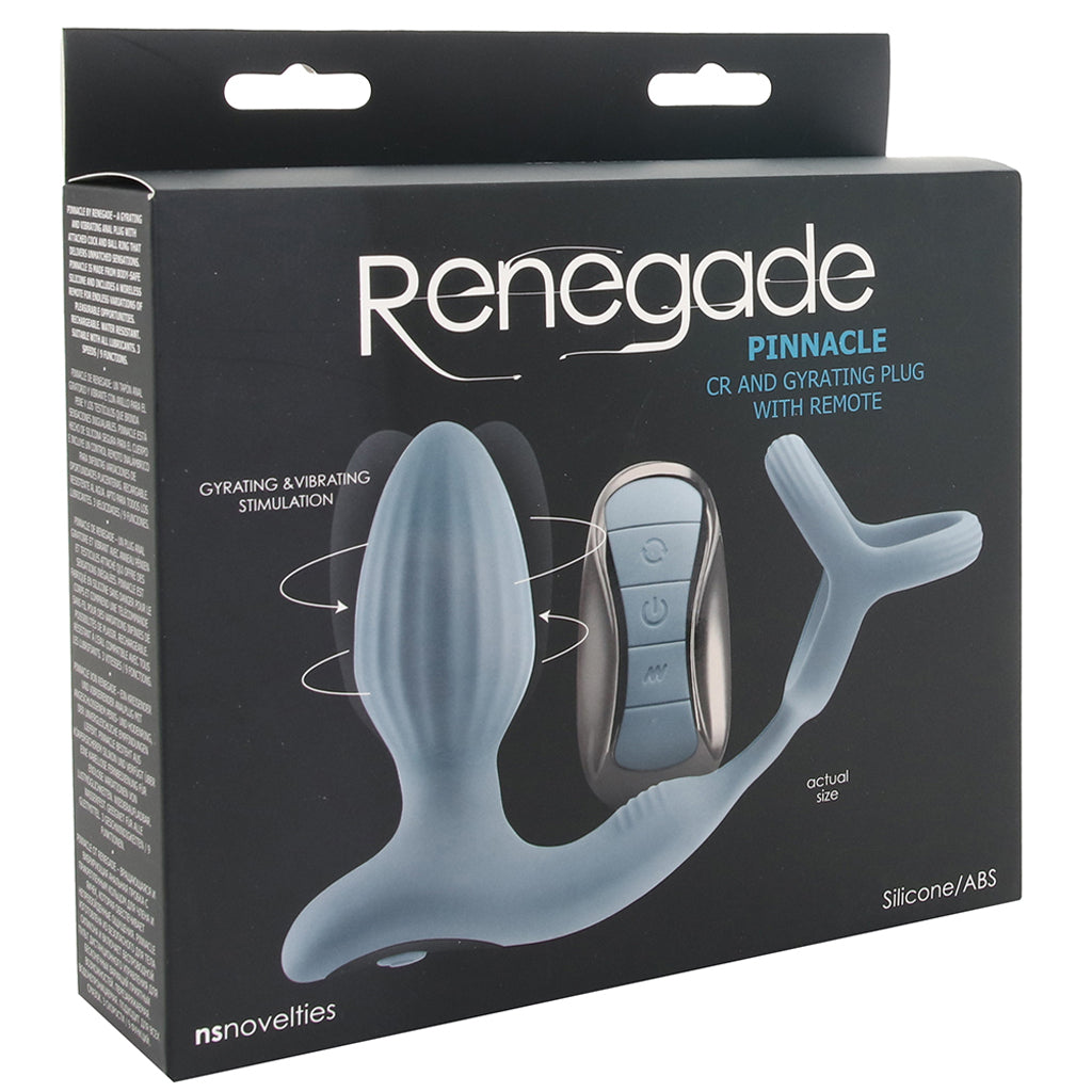 Renegade Pinnacle Cock Ring and Gyrating Plug - Tophatter's Adult Sex Toys Online Anal Sex Toys > Butt Plugs - Tophatter Daily Deals