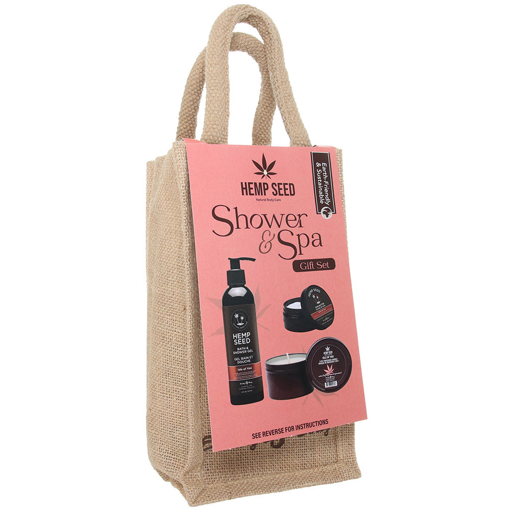 Hemp Seed Shower & Spa Gift Set in Isle of You Lubes and Lotions > Hair & Skincare - Tophatter Daily Deals