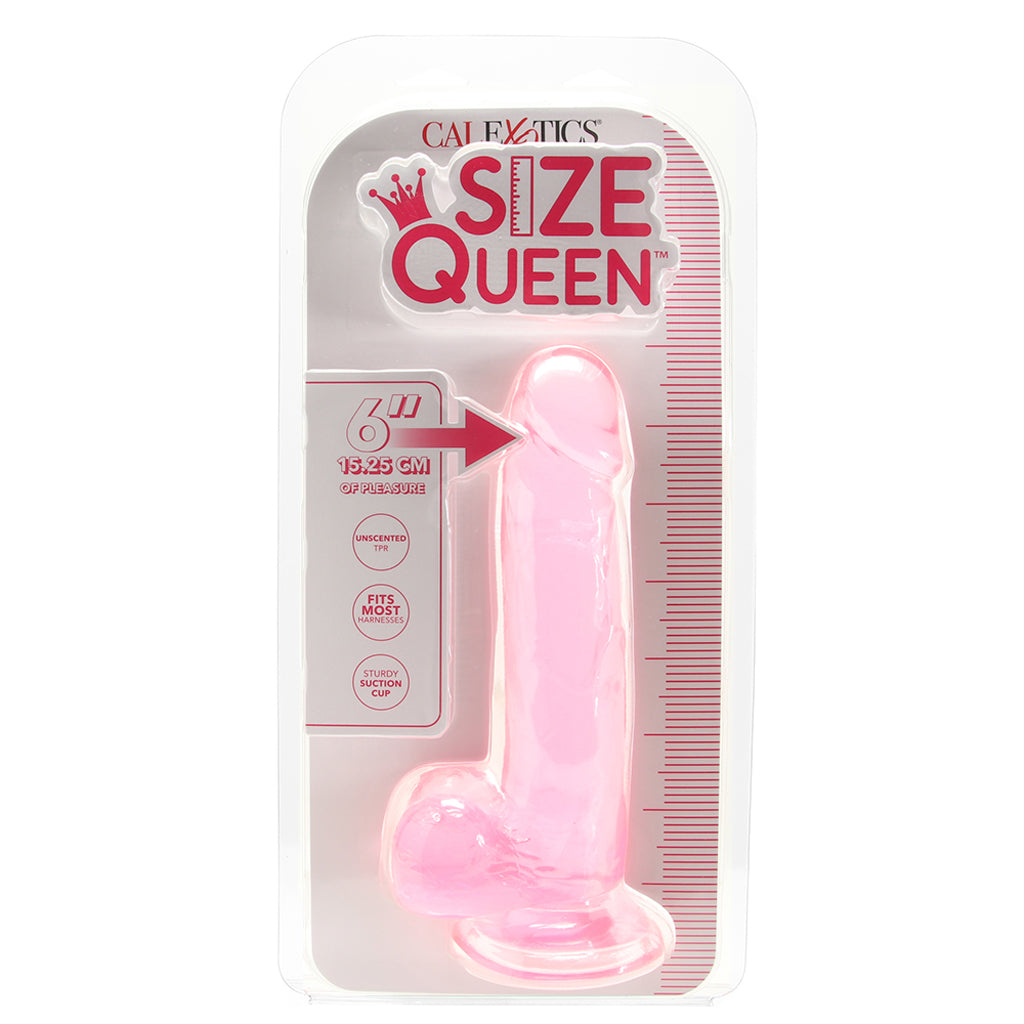 Size Queen 6 Inch Jelly Dildo in Pink - Tophatter's Adult Products Dildo Sex Toys > Realistic Dildos - Tophatter Daily Deals