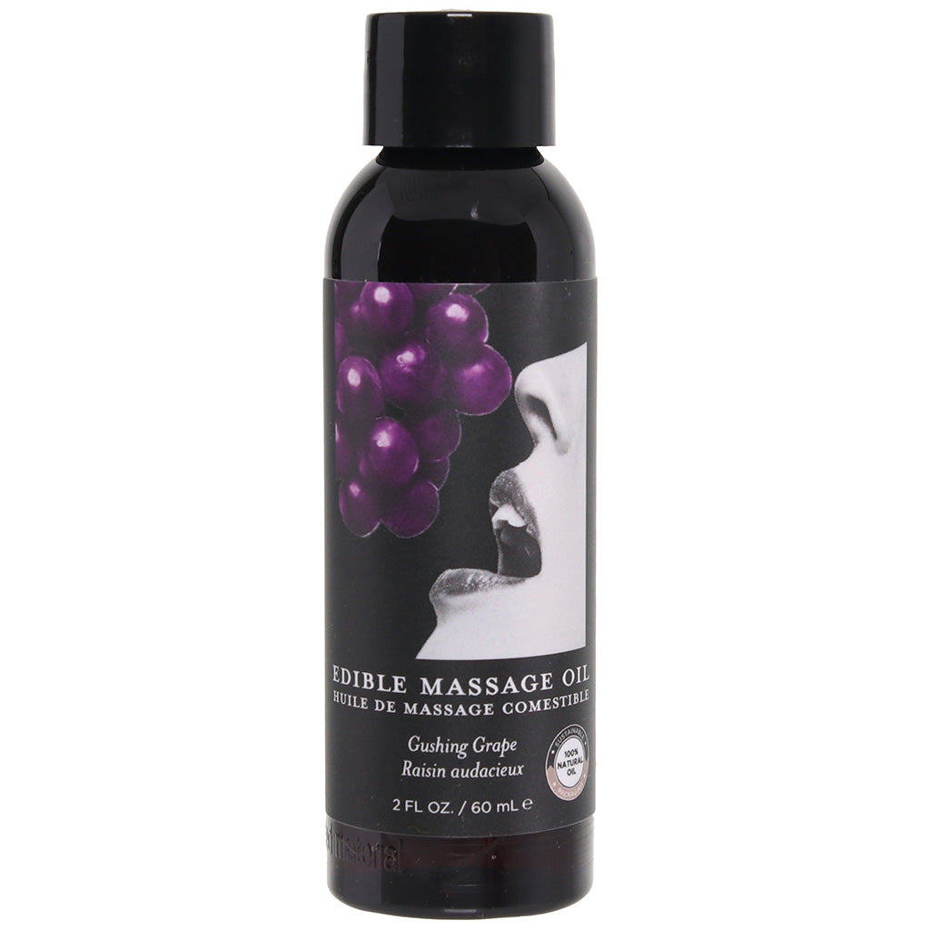 Edible Massage Oil 2oz/60ml in Gushing Grape Sensual Love > Massage - Tophatter Daily Deals