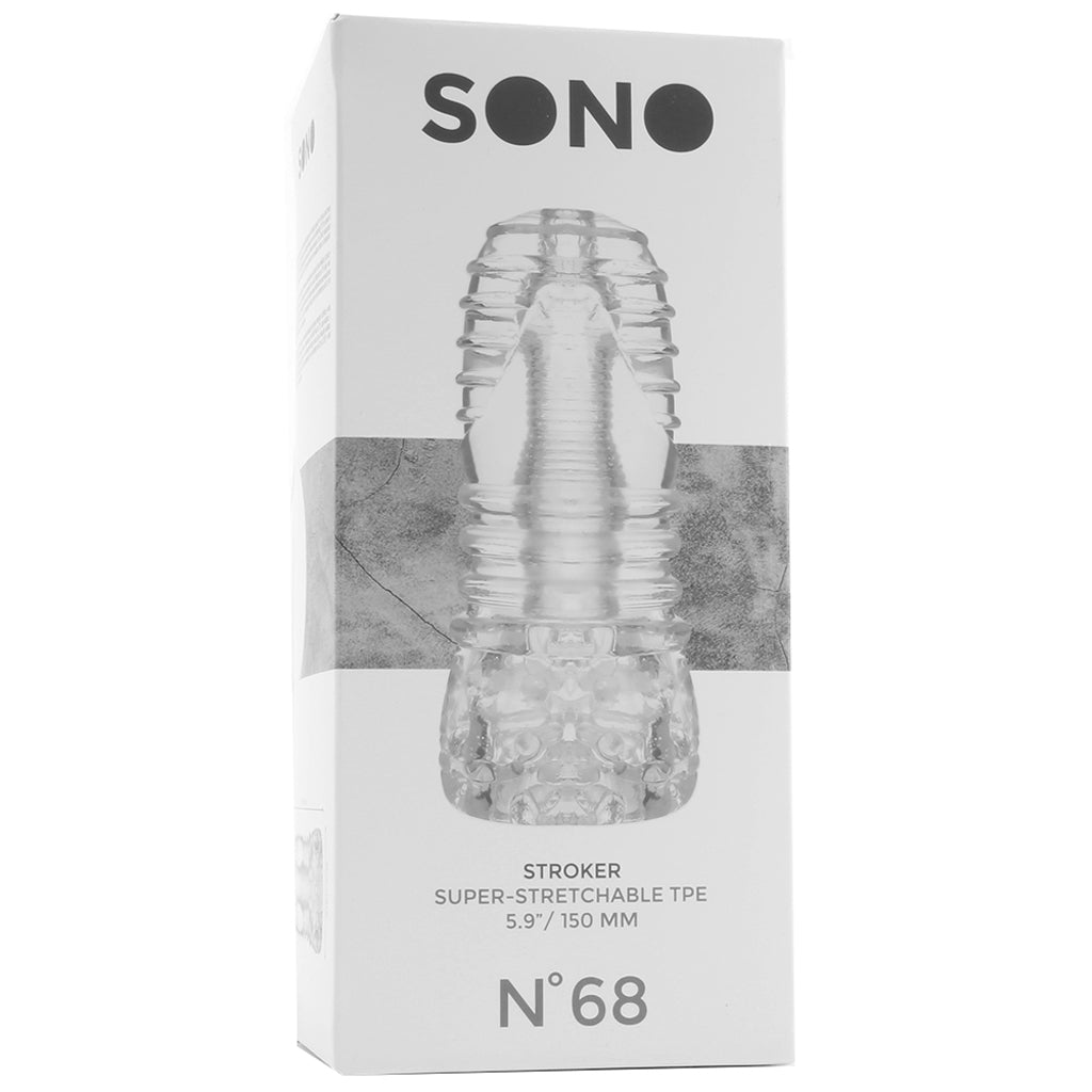 SONO No.68 Super Stretchable Stroker in Clear - Tophatter's Adult Products Male Masturbators > Discreet Masturbators - Tophatter Daily Deals