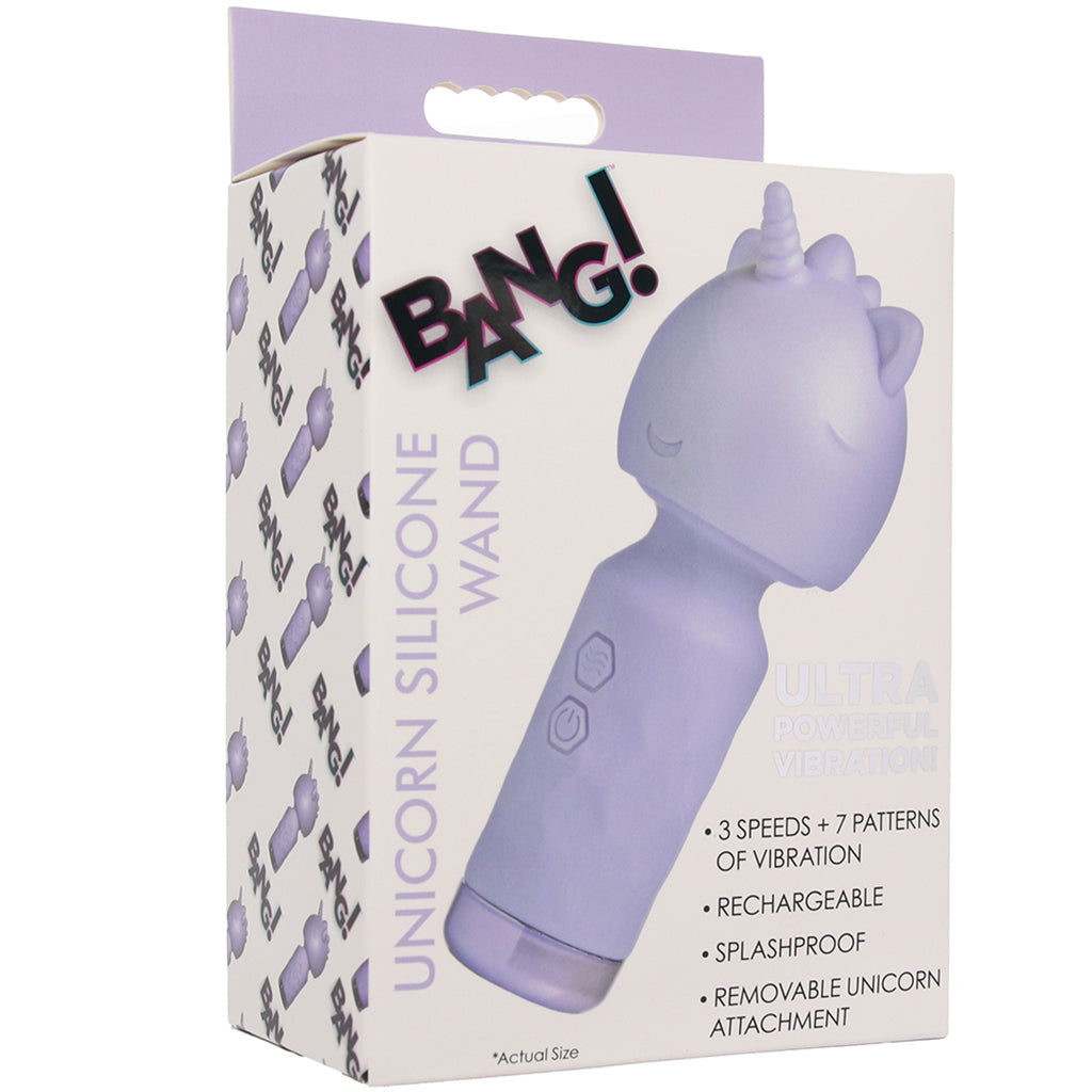 Bang! Unicorn Silicone Mini Wand Vibrators > Wands - Tophatter Daily Deals
