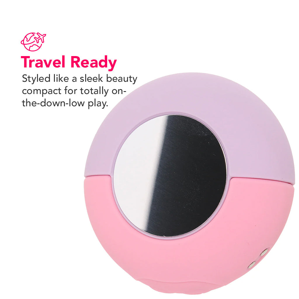 Play with Me Pout & Play Compact Dual Vibe Vibrators > Clitoral Stimulators - Tophatter Daily Deals
