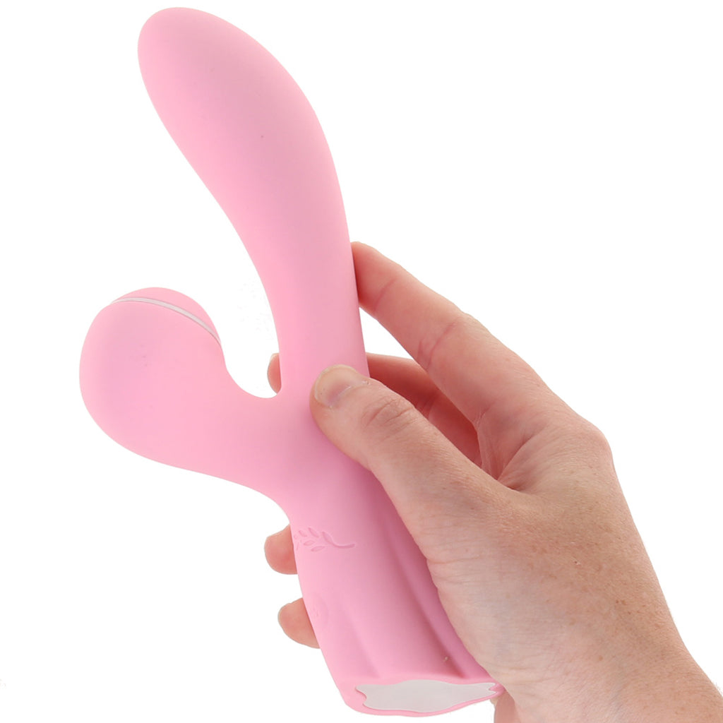 Luxe Aura Suction Vibe in Pink Vibrators > Rabbit Vibrators - Tophatter Daily Deals