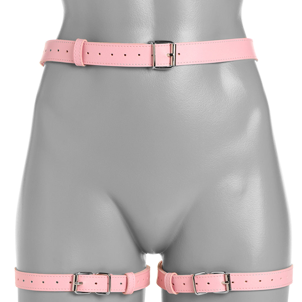 Strict Bondage Harness with Bows OSXL in Pink - Tophatter's Adult Products Bondage and Fetish > Restraints - Tophatter Daily Deals