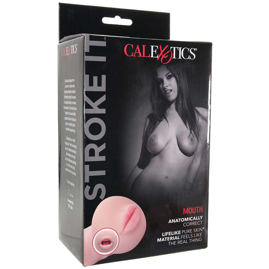 Stroke It Anatomical Mouth Stroker in Ivory - Tophatter's Adult Products Male Masturbators > Mouth Masturbators & Strokers - Tophatter Daily Deals