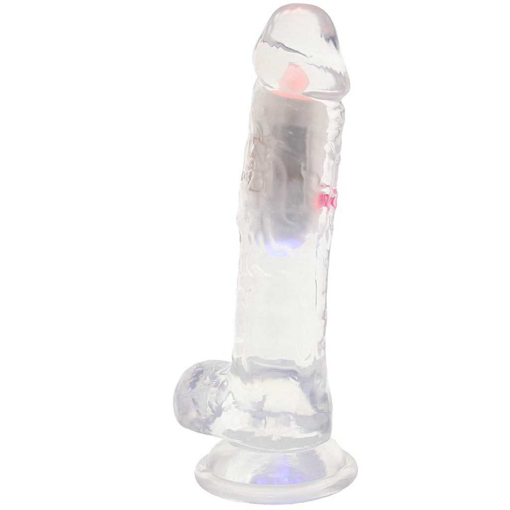 RealRock 8 Inch Light Up Vibrating Ballsy Dildo - Tophatter's Adult Sex Toys Online Vibrators > Realistic Vibrator Dildos - Tophatter Daily Deals