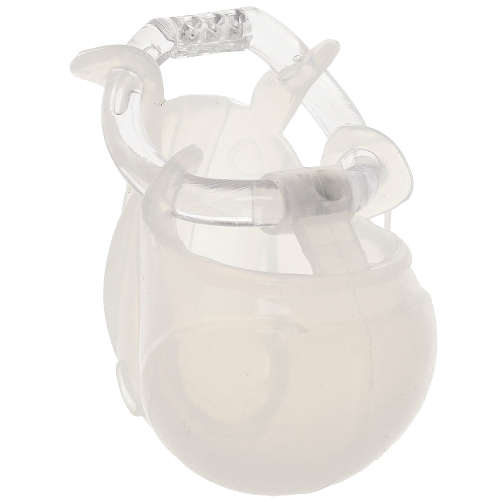 Blueline Full Restraint Silicone Chastity Device in Frosted Bondage and Fetish > Cock and Ball Devices - Tophatter Daily Deals