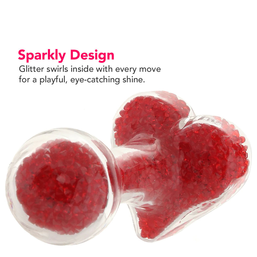 Oh My Gem Lustre Glass Butt Plug in Red Anal Sex Toys > Butt Plugs - Tophatter Daily Deals