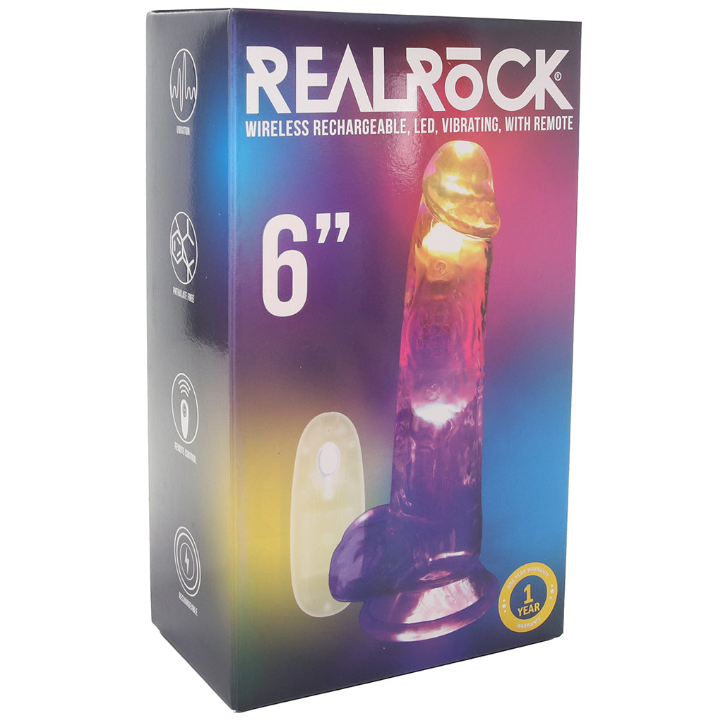 RealRock 6 Inch Light Up Vibrating Ballsy Dildo - Tophatter's Adult Sex Toys Online Vibrators > Realistic Vibrator Dildos - Tophatter Daily Deals