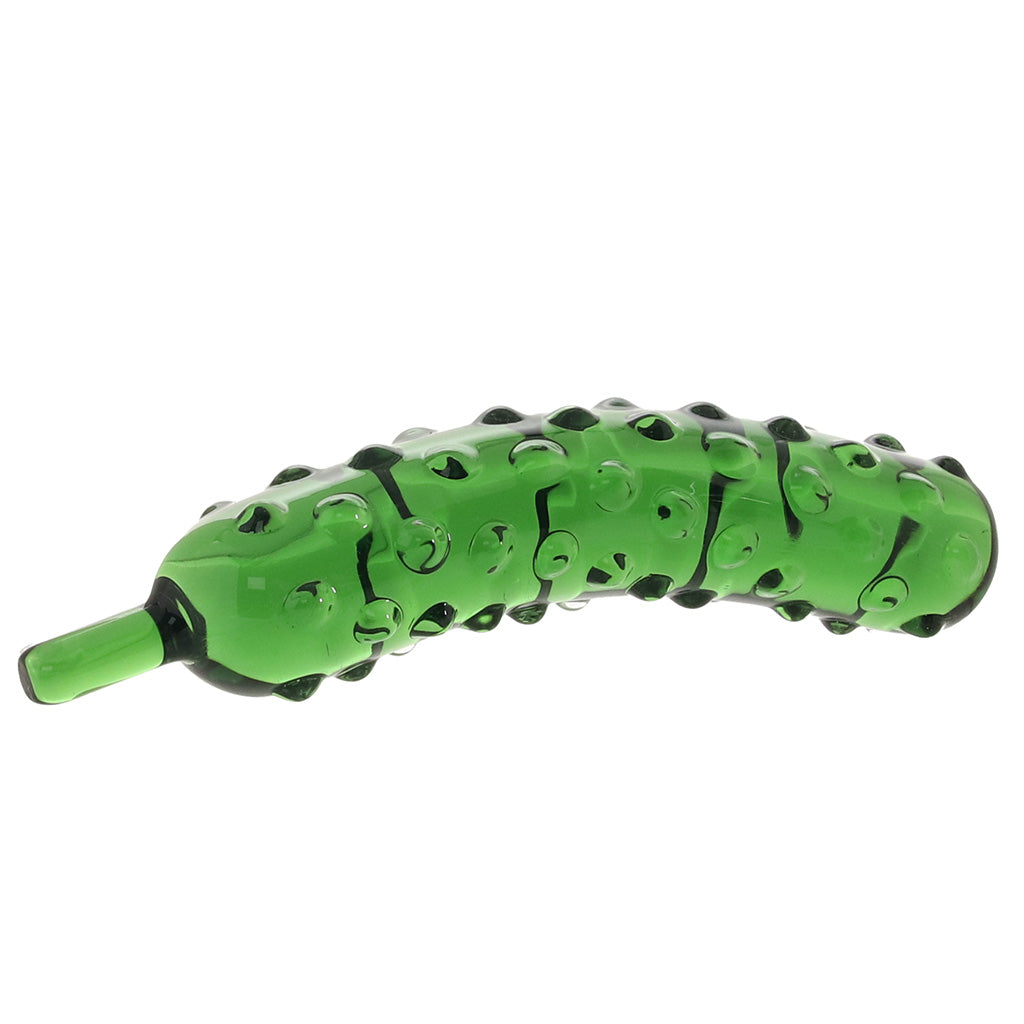 gläs Caressing Cucumber Glass Dildo Dildo Sex Toys > G-Spot Dildos - Tophatter Daily Deals