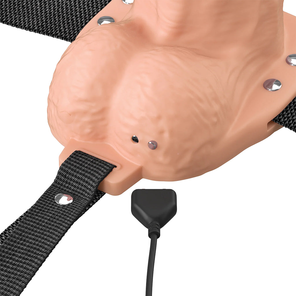 Fantasy X-tensions 7 Inch Hollow Strap-On Vibe in Light Male Enhancement > Extenders and Sleeves - Tophatter Daily Deals