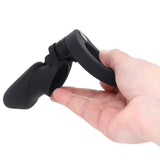 Blue Line Silicone Chastity Cage in Black Bondage and Fetish > Cock and Ball Devices - Tophatter Daily Deals
