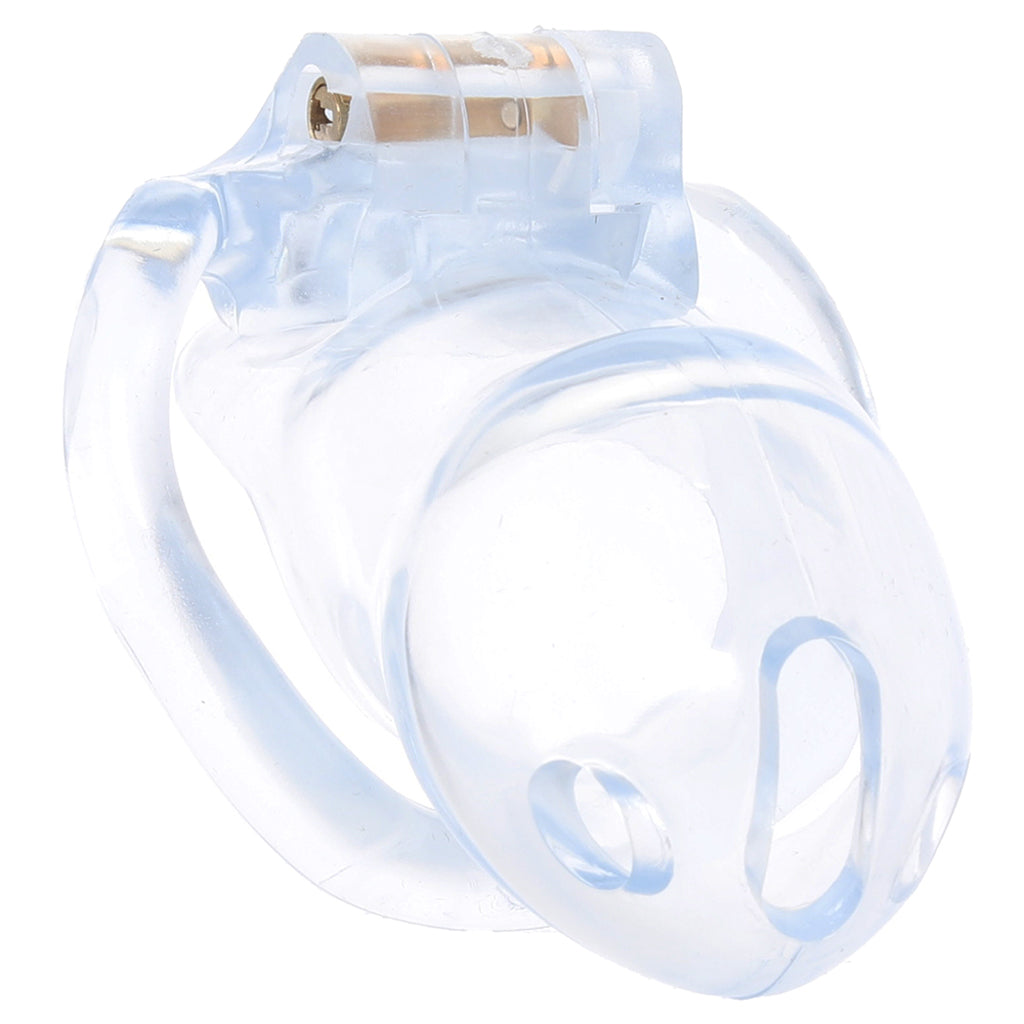 Lockmaster 3.5 Inch Side Lock Resin Cock Cage in Clear Bondage and Fetish > Cock and Ball Devices - Tophatter Daily Deals